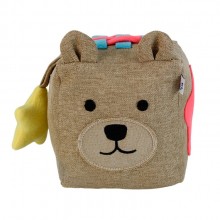 Cubo Interativo Linho Urso 